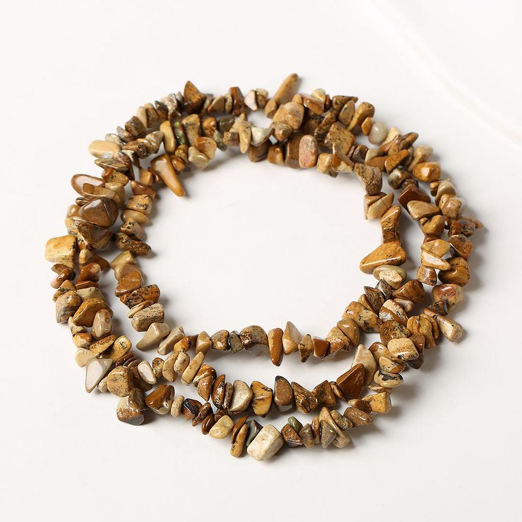 Ожерелье из натурального аметиста, 80 см - Полированные, Неправильные полоски для изготовления украшений и браслетов своими руками