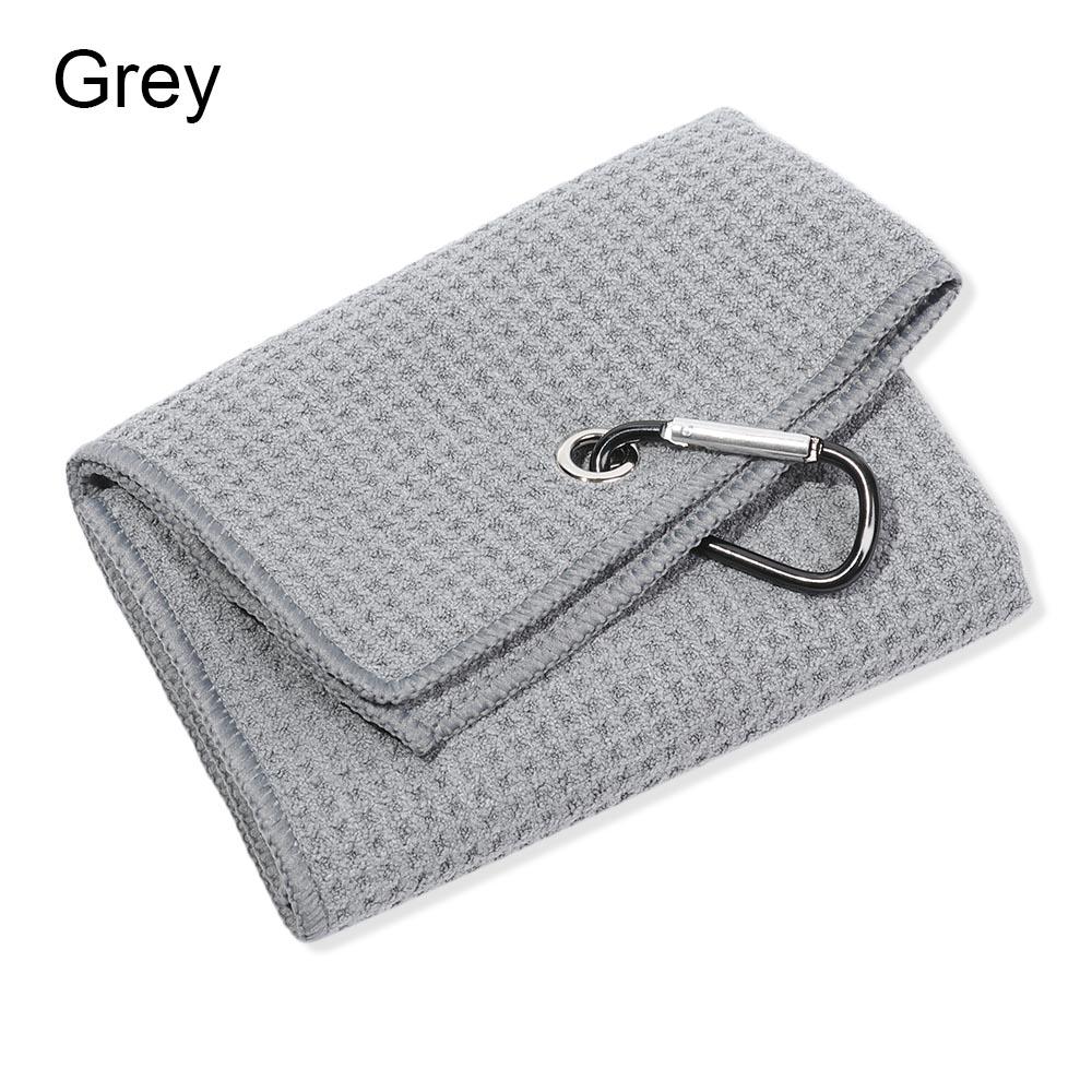 Cotton High Water Absorption Microfiber With Carabiner Hook Golf Towel Cleans Clubs Cleaning Towels