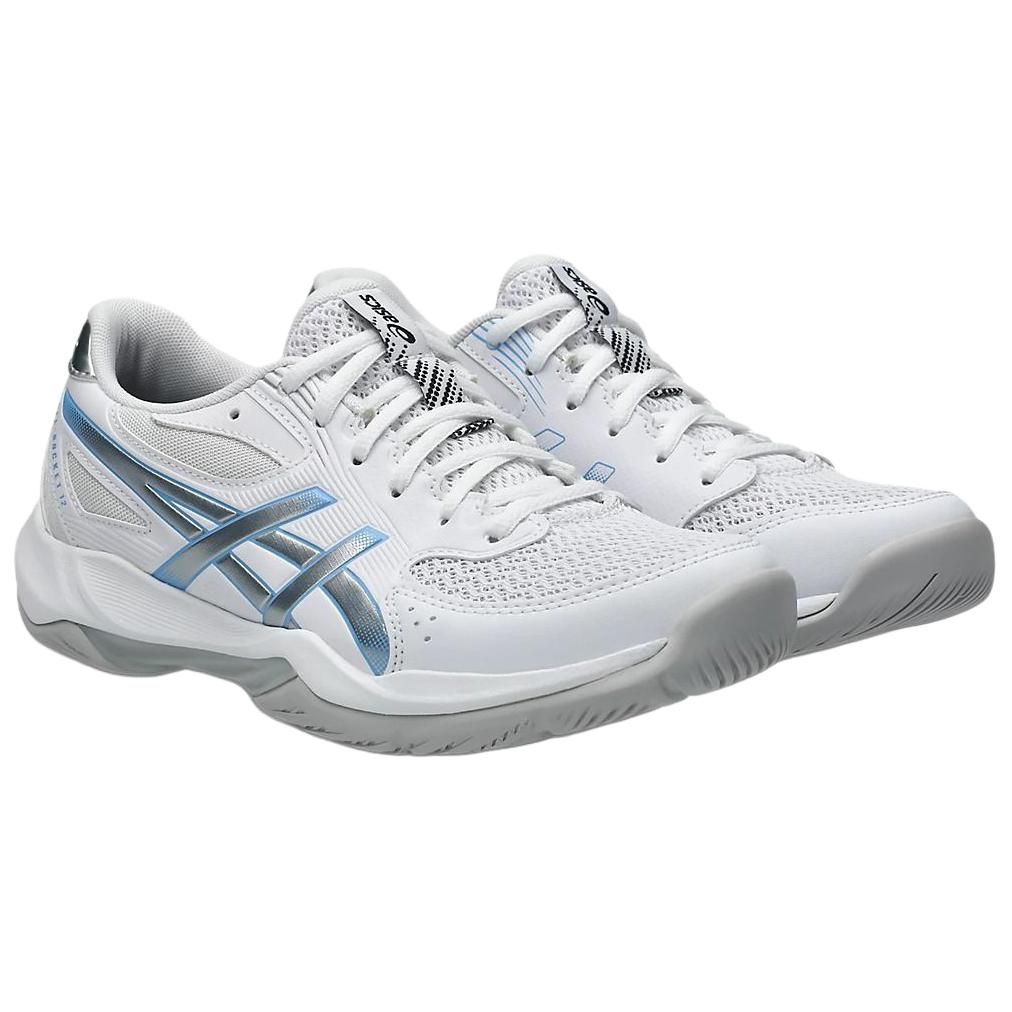 Asics GEL ROCKET 12 Поддержка Дышащие Поддержка Дышащие Волейбольные Туфли Женские Бело-Серые 1072A119-105