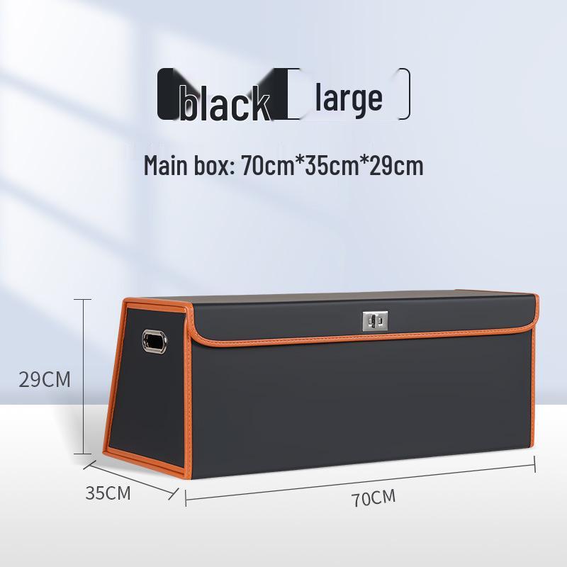 Складной органайзер для багажника автомобиля - Вместительный ящик для хранения с откидной крышкой