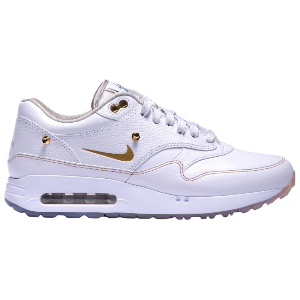 Eastside Golf x Nike Air Max 1 86 OG Golf Big Bubble - Игра для всех. Кроссовки унисекс Be Authentic White Metallic-Gold Pure-Platinum HQ3074-100