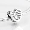 New 925 Sterling Silver Love Family Enamel Round Shape Cz Beads Fit Original Charms Bracelet Bead Jewelry Making