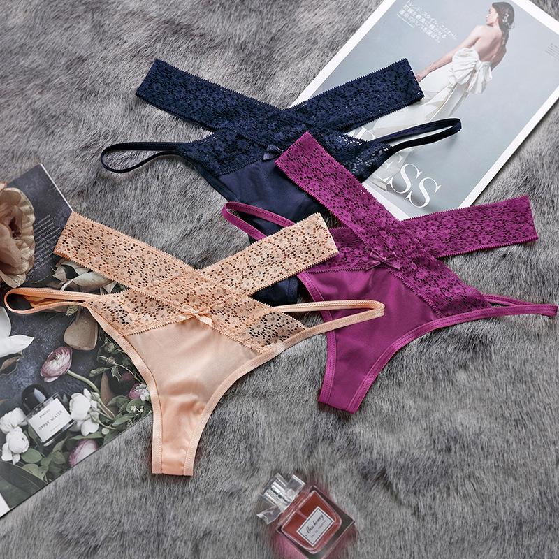 Sexy Lace Women Panties Seamless Breathable Thongs 173