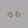 youngglow 14k mini cubic flora one touch earring