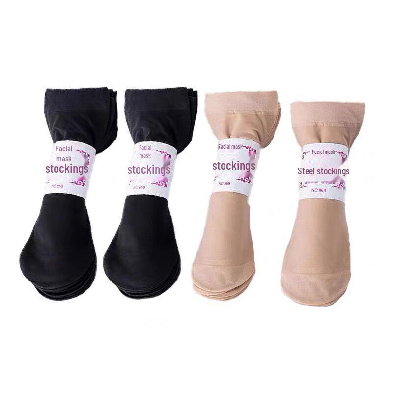 Женские летние тонкие короткие чулки Zhuji — устойчивые к зацепам, прочные, эластичные