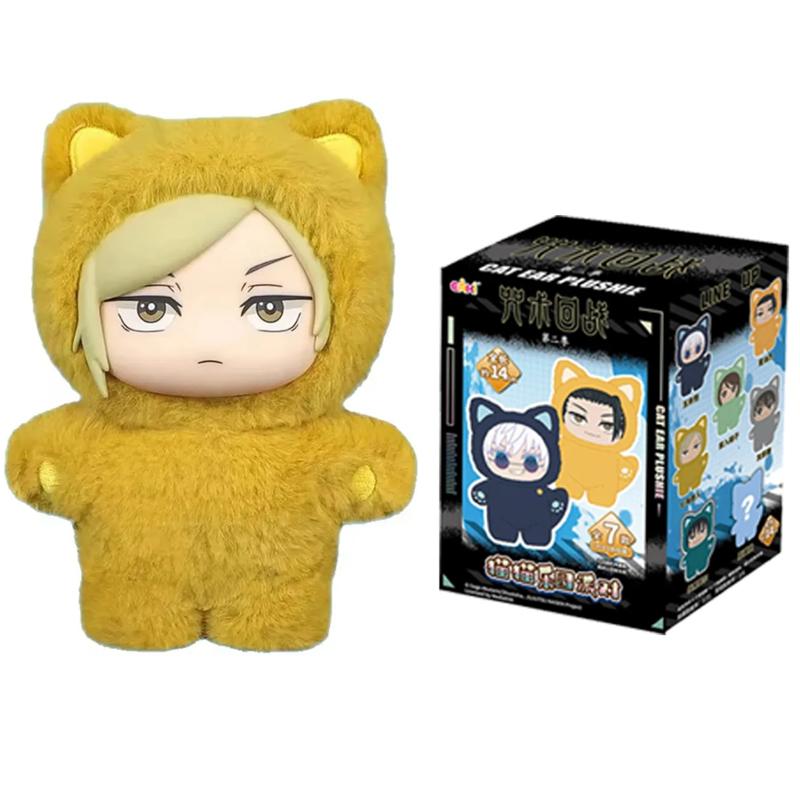 Hot Genuine Kawaii Jujutsu Kaisen 2 Cat Ear Plushie Series Blind Box Mystery Box Anime Toy Room Decoration Collect Festvial Gift