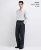 MUSINSA STANDARD Real Wide Hidden Banding Slacks [Iron Gray]