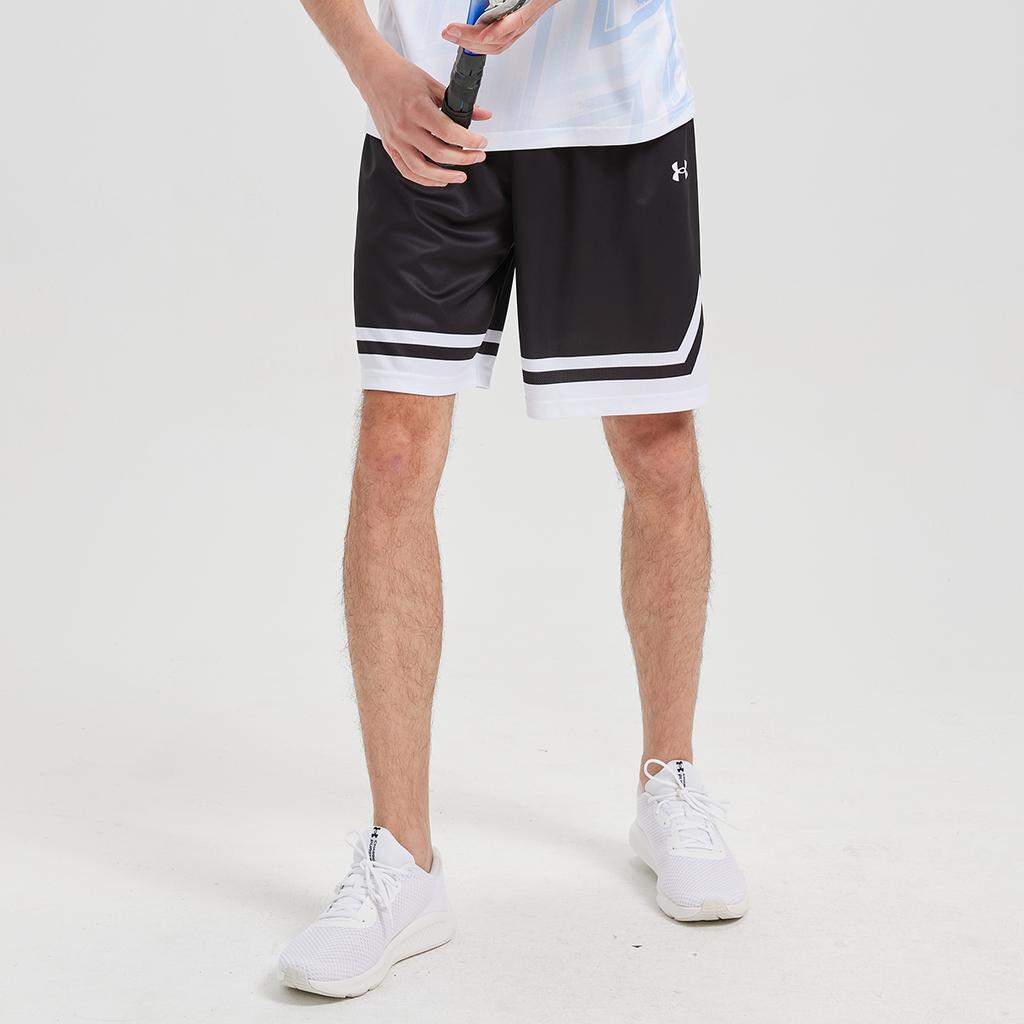 Under Armour Color Block Breathable Basketball Shorts Men Shorts Black 25500236-000