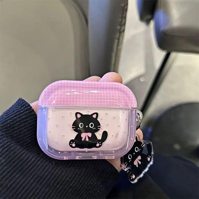 Милый мультяшный кот для чехла наушников AirPods 1/1-го поколения pro/2-го и 3-го поколений Bluetooth