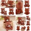 Cute Brown Bear Plush Toy Stuffed Animal Teddy Bear Doll Gift For Kids Girls