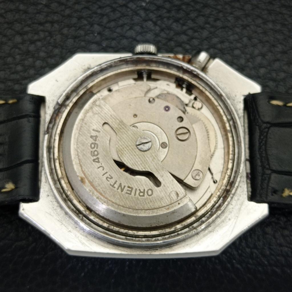Б/у ЯПОНИЯ ORIENT AUTOMATIC 46941 МУЖСКИЕ ЧАСЫ С ЦИФЕРБЛАТОМ ЗЕЛЕНОГО ЦВЕТА DAY&DATE a432873-2 R113-a432873
