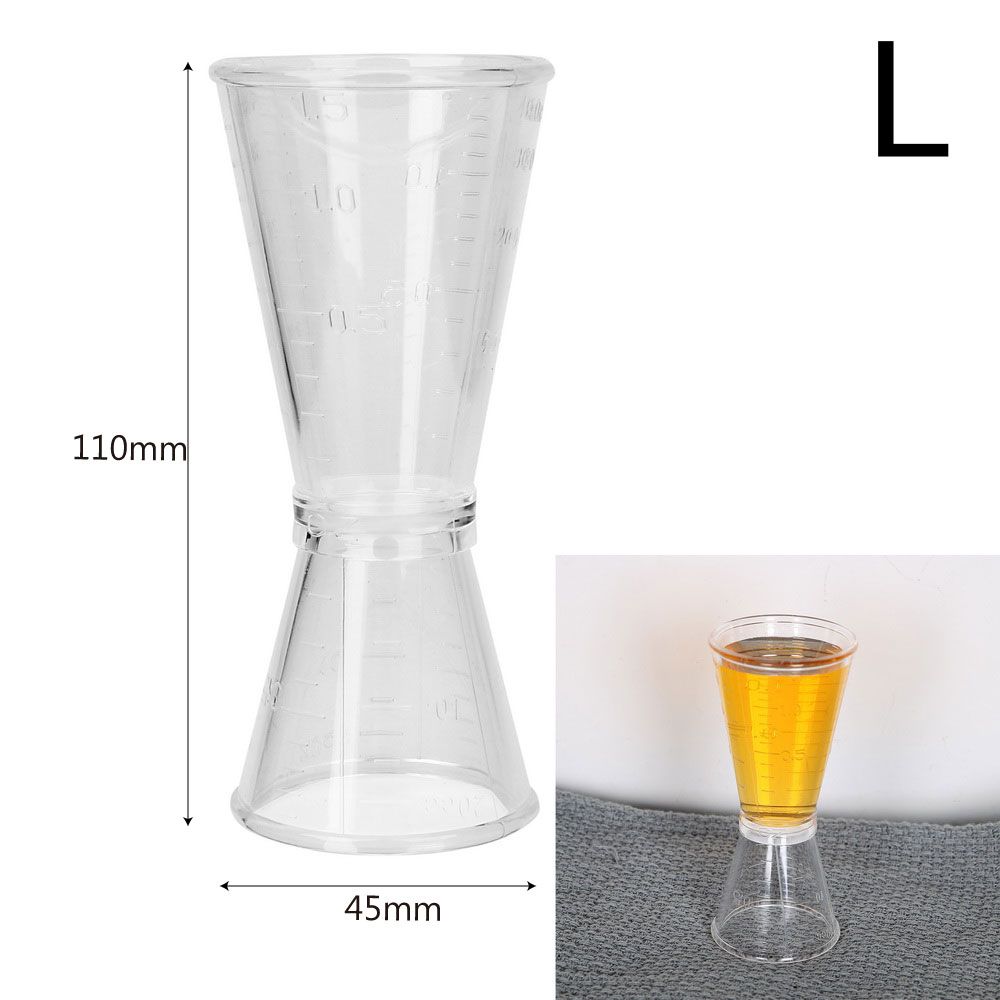 Party Bar Single Drink  Jigger Short Cocktail Shaker Double Shot Measure Cup