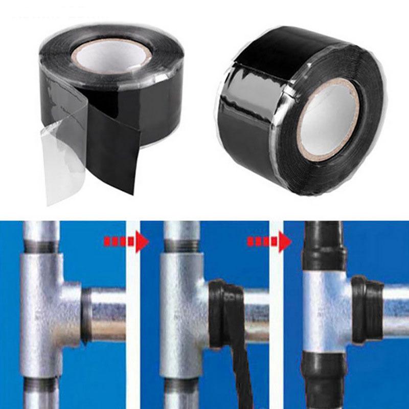 Водонепроницаемая лента, силиконовая резина, самоклеящаяся изоляционная лента, многоцелевая аварийная проволочная лента для шланга, прочная ремонтная лента