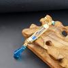 Серьги Ванитас из аниме «Запись о случаях Ванитаса» Серьги-песочные часы Пропсы Синий набор клипс для ушей Косплей украшения Для фанатов