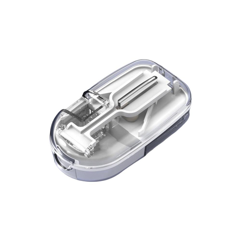 Plastic 2 in 1 Pill Cutter Sealed Pill Storage Box Practical Drug Tablet Organizer For Home Use