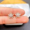 Flower Flower Earrings, Line Design Exquisite Earrings, Daily Wear