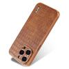 For iPhone 13 Pro Max Case Crocodile Texture Electroplating PU+TPU Phone Cover