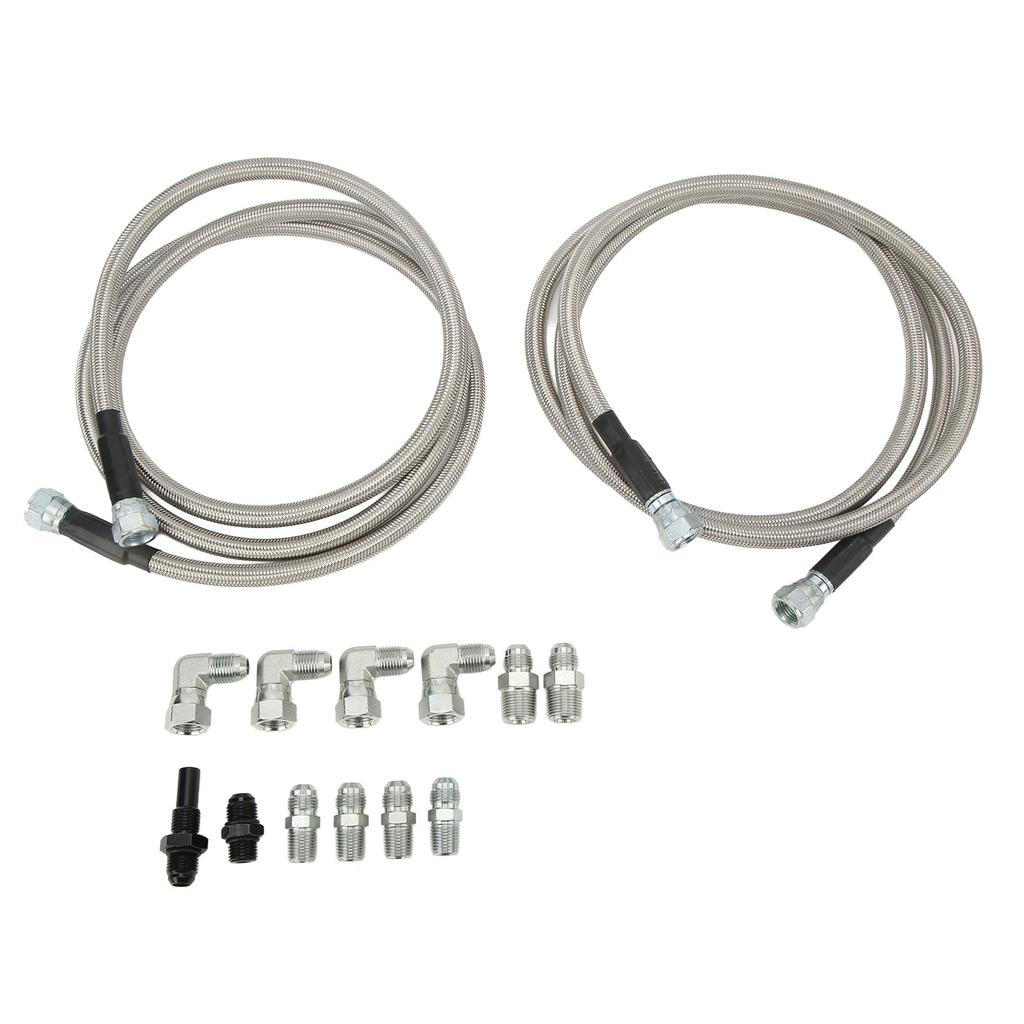 70-дюймовый шланг охладителя трансмиссии с адаптерами из нержавеющей стали, гибкая замена для автомобилей Chevy