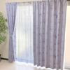 Комплект из 4 штор Sanrio Kuromi Level 2 Blackout, 100 x 110 см, с кружевом, размер 100 x 110 см., (2 шторы, шторы), см, моющийся, дизайнерский, SB-625-S/SB-626-S
