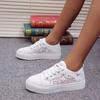 Women's Plus Size Sports Shoes Spring Casual Hollowed Out Solid Color Single Shoes Sponge Cake Thick Sole Sneaker Shoes 35-43
