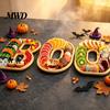 Unique Serving Set 3Pcs Halloween BOO Letters Fruit Tray, Large Fillable Candy Server, Snacks Event Decor Cookies Platter, Spooky Tray for Movie Night