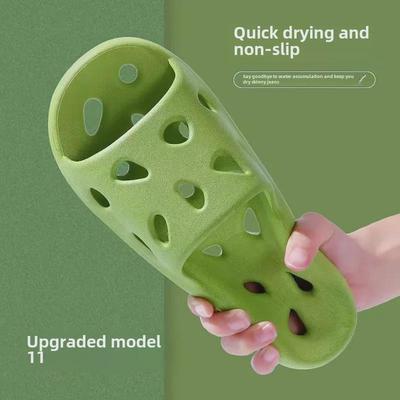 Женские и мужские летние противоскользящие сандалии для ванной: Дышащие домашние тапочки