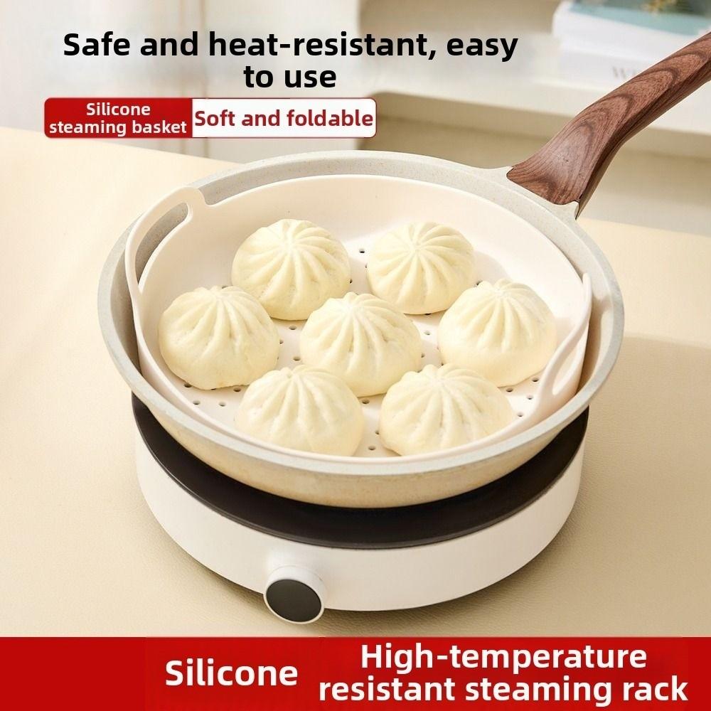Heat Resistant Reusable Steamer Mat Non-Stick Dumpling Steamer Liners Cooking Food