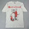 Новая хлопковая футболка с принтом, суперэластичная, повседневная, RADIOHEAD THE BENDS, винтажная, унисекс, повседневный принт, круглый вырез, свободная, оверсайз