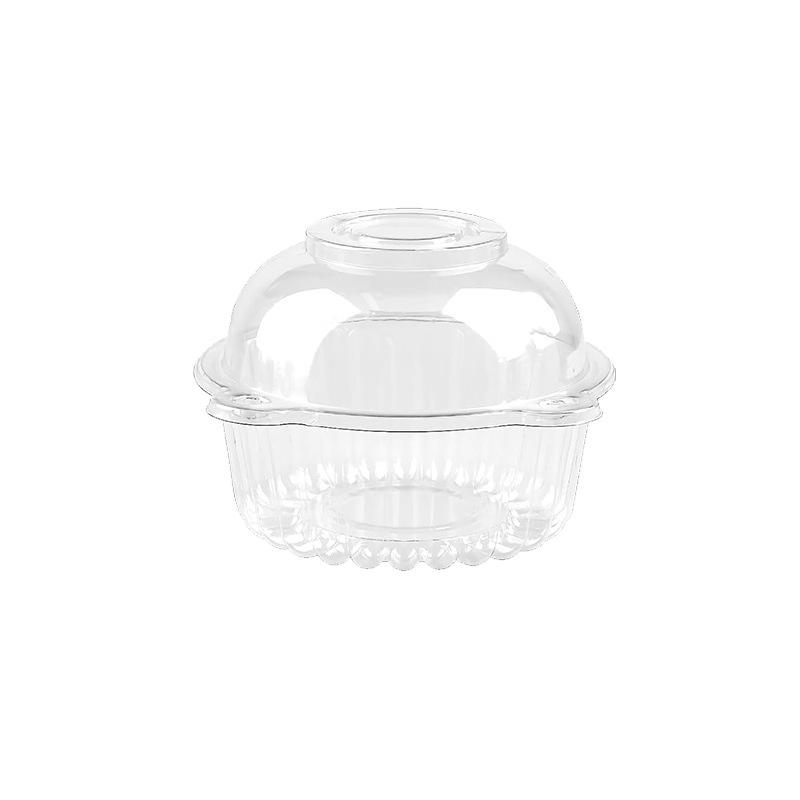 10/50 шт. с крышками, прозрачная упаковка для десертов на день рождения, держатель для кексов, свадебный контейнер для пончиков, кексов, тортов, десертов