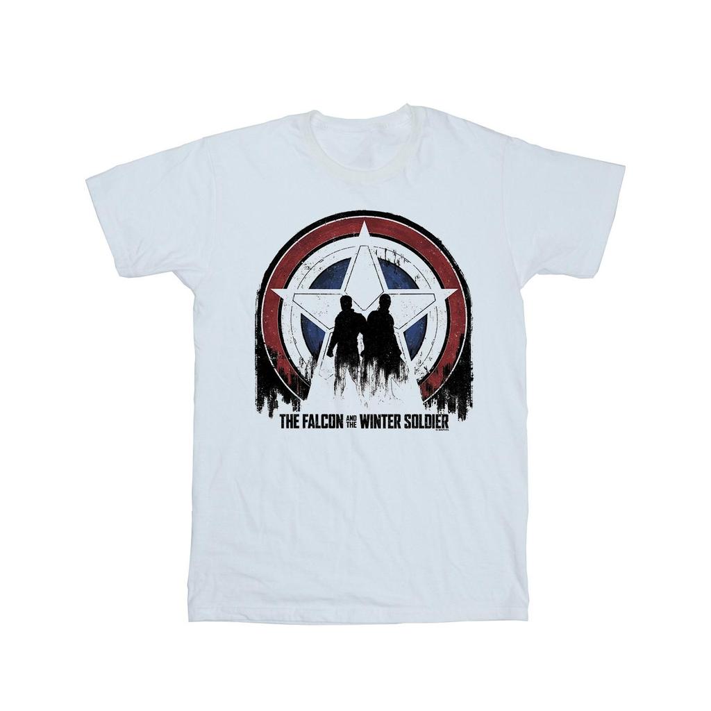 Marvel Mens The Falcon And The Winter Soldier Star Silhouettes T-Shirt