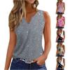 Women's Fashion Casual Vest Sleeveless V-Neck Pullover T-Shirt Tops