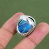 Rainbow Calsilica Ring 925 Sterling Silver Ring Designer Ring Genuine Gemstone Jewelry Handmade Ring Engagement Gifts Available In Ring Size