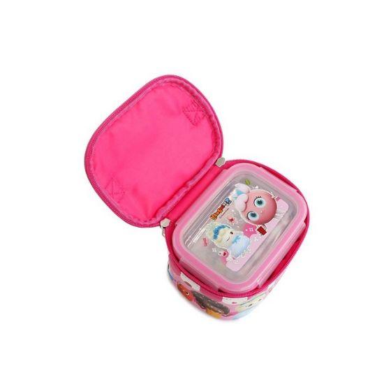 Bread Barbershop Kids Stainless Steel 2-Tier Lunch Box with Bag Set