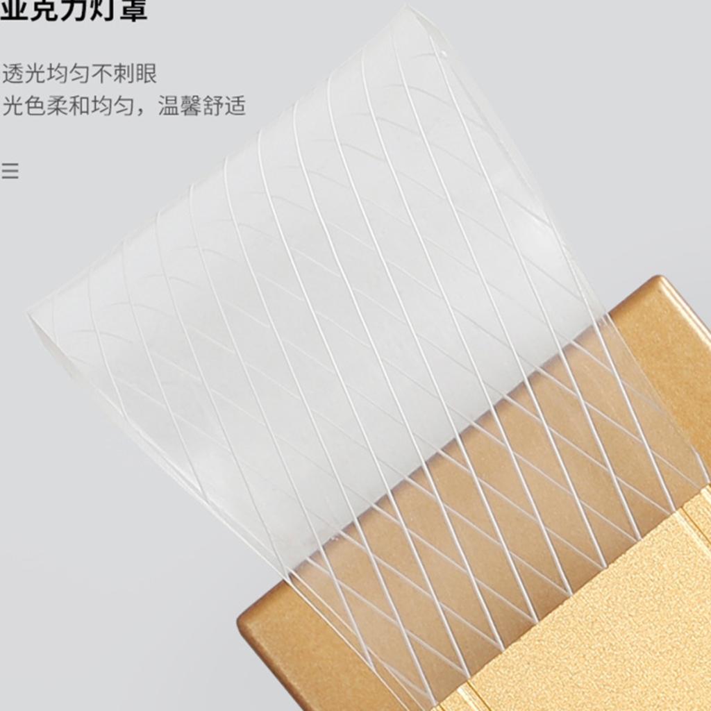 New Elegant and Warm Modern Nordic Style Acrylic Aluminum Wall Lamp - Fashionably Simple Luxury Bedside Light with Lustre, Perfe