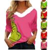 Long Sleeve Shirts For Women Cute Tops Christmas Prints Tees Blouses Casual Plus Size Basic Tops Pullover