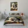 "Cozy pups in paradise" Bedding sets Duvet covers Pillowcases(1* Duvet Cover 2* Pillowcases without duvet insert)