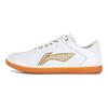 Li Ning Тай Чи Скользкие Устойчивые к истиранию Низкие Тренировочные кроссовки Унисекс Белый Золотой LDBU805-1