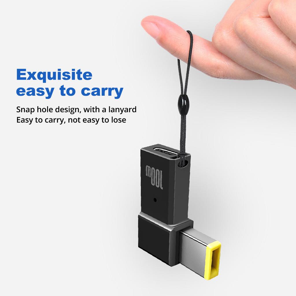 FONKEN 100 Вт USB Type C «мама» на квадратный разъем PD, конвертер USB-C, кабель для быстрой зарядки, разъем адаптера питания постоянного тока для ноутбука Thinkpad