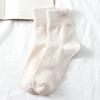 Cotton Knitting Women Socks Japanese Fashion Solid Color Long Socks Women Autumn Winter Harajuku Streetwear Vintage Socks