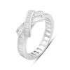 Silver Ring with Cubic Zirconia, Product Weight 3.09 G (2184232)