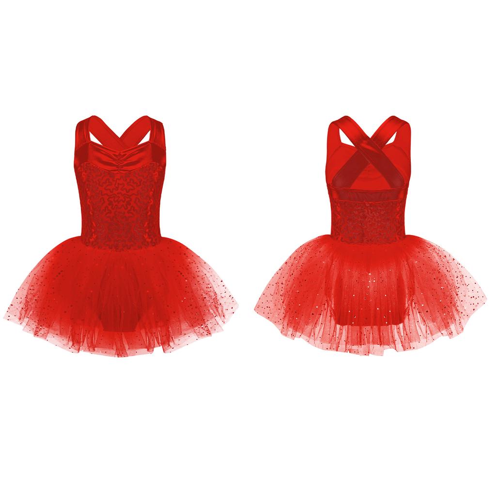 Блестящие пайетки для девочек, балетное платье, гимнастическое платье для фигурного катания, танцевальные костюмы для выступлений, лирическая танцевальная одежда