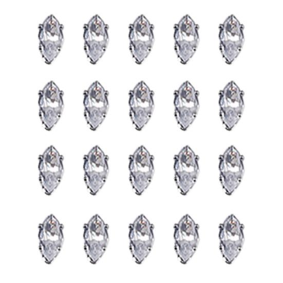 20 шт. украшения для ногтей неправильной формы, сверкающие, неокисляющиеся, нержавеющие, цинковые, блестящие, украшения для дизайна ногтей, маникюр, сделай сам