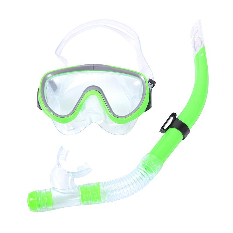 Dry Snorkel Set for Adults Youth Dry Top Snorkel Scuba Diving Mask with Nose Cover Anti-Fog 180° Wide View Mirrored Lens Snorkeling Gear for Men Women