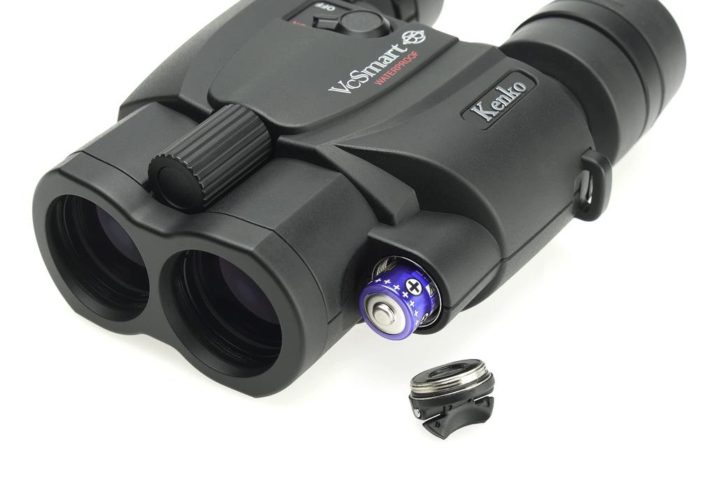 KENKO Binoculars VC Smart 10x Magnification Objective Lens Aperture 30mm Image Stabilization Function Waterproof Design Uses AA Batteries Usable Time