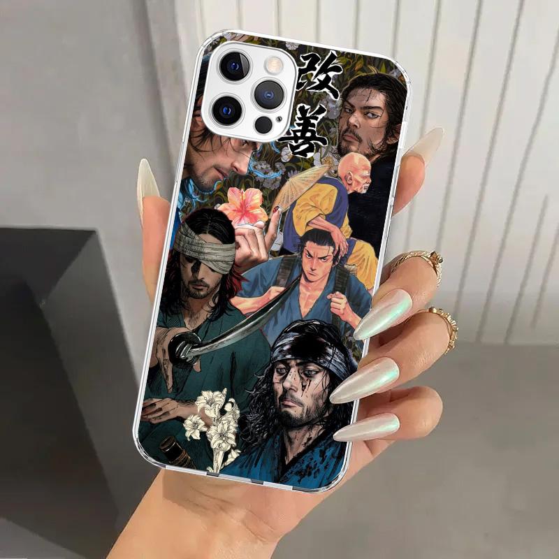 Anime Vagabond Samurai Phone Case for Iphone 17 Air 16 15 Plus 14 13 Mini 12 11 Pro Max 16E 7 8 SE 2020 Soft Funda Print Shell 1
