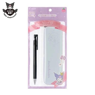 Набор гелевых шариковых ручек Sanrio KUROMI и оригинальный жестяной пенал (Зарядись)
