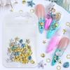1 Bag Y2K Summer Ocean Theme Nail Charm Set with Shell Starfish, Pearl Accents for Nail Art Decorations DIY Manicure Design