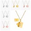 Heart Envelope Necklace Openable Lovers Choker Necklace Simple Pendant Sweater Chain  Girls