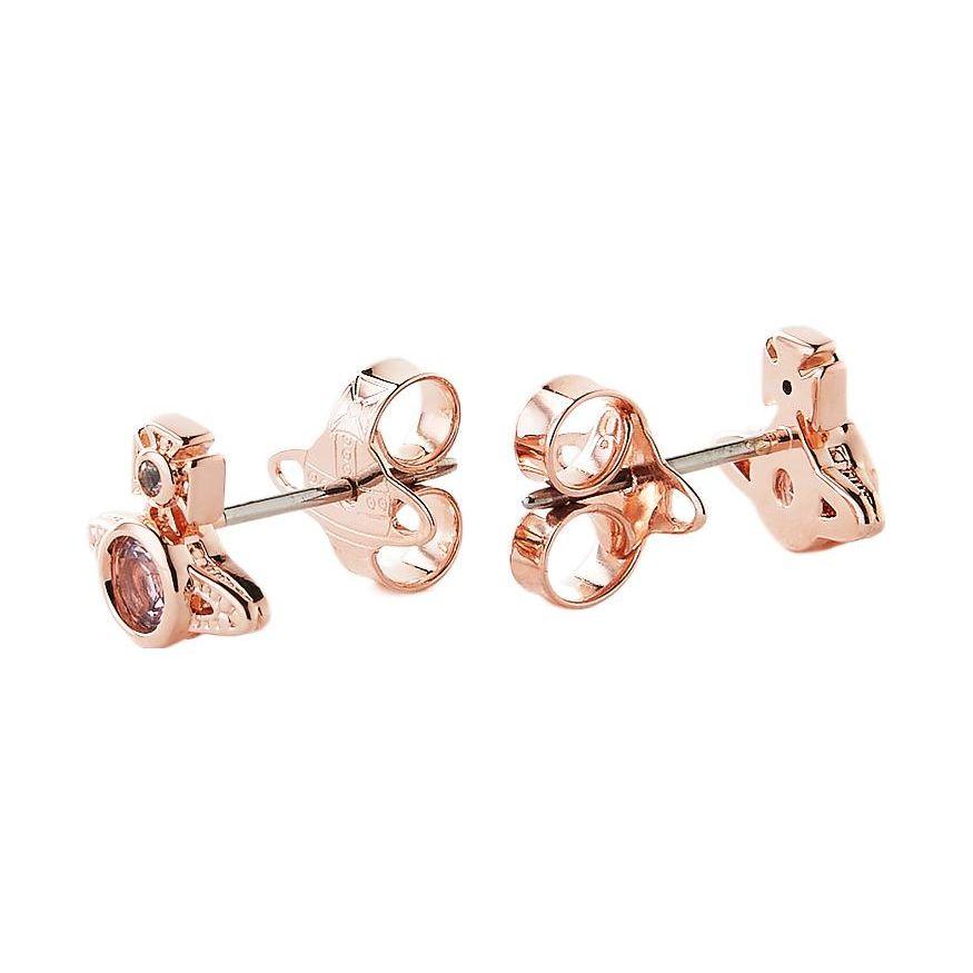 Vivienne Westwood London Orb Pattern Logo Rhinestone Earrings Women earrings 62010220-02P102