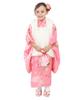 KYOETSU Kimono Set for Includes a Plain Kimono and 753 Cherry Blossom Spring 3-Year-Old Girls' Shichi-Go-San Ceremony, Accessories, (3. Dream,
